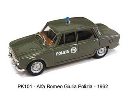 alfa romeo giulia berlina `polizia` PK101 Модель 1:43