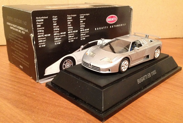 bugatti eb 110s - silver/grey 08503 Модель 1 43