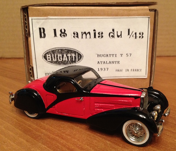 Bugatti T57 Atalante Ch.№57547 - red/black AMIS-073 Модель 1:43
