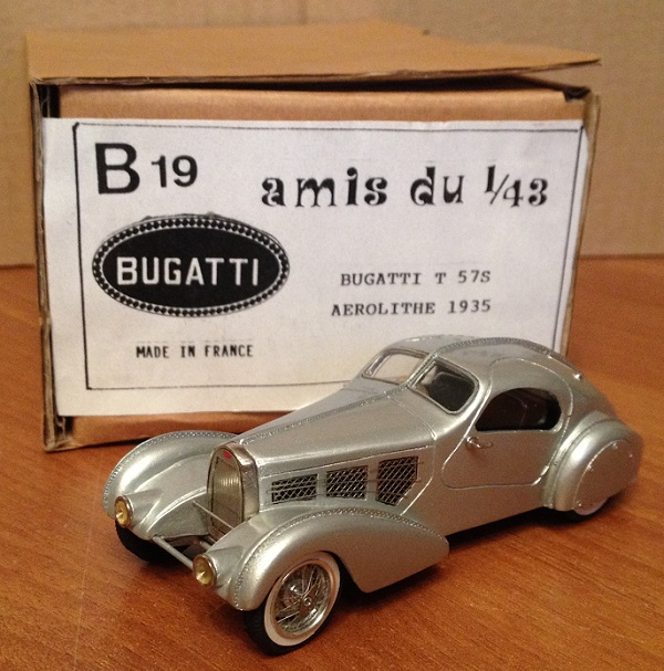 Bugatti T57S Aerolithe - silver AMIS-B19 Модель 1 43