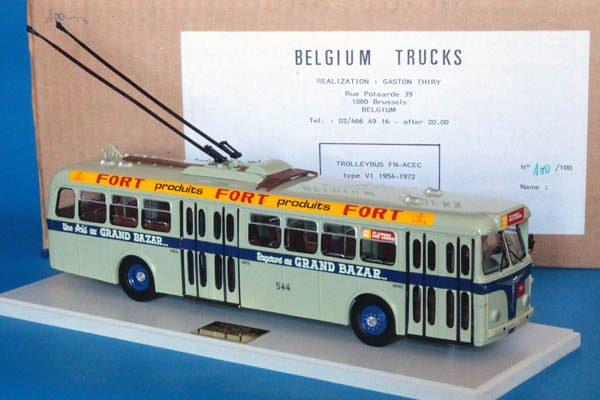 fn-acec type vi trolleybus liege (1954-1972) BT-1T Модель 1:50