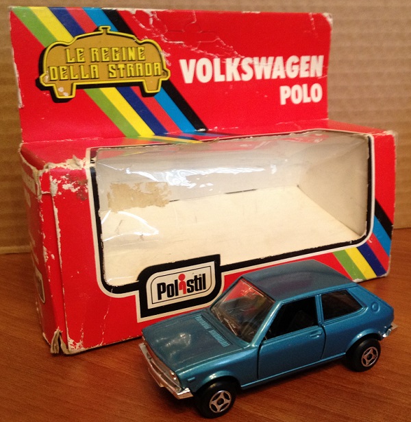 volkswagen polo - blue met CE59 Модель 1:43