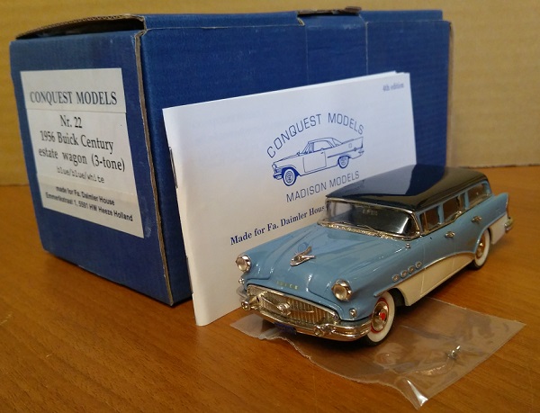 buick century estate wagon (3-tone) - blue/blue/white CM22 Модель 1:43