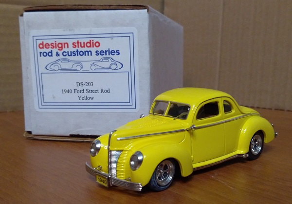 ford coupe custom street rod - yellow DS-203 Модель 1:43