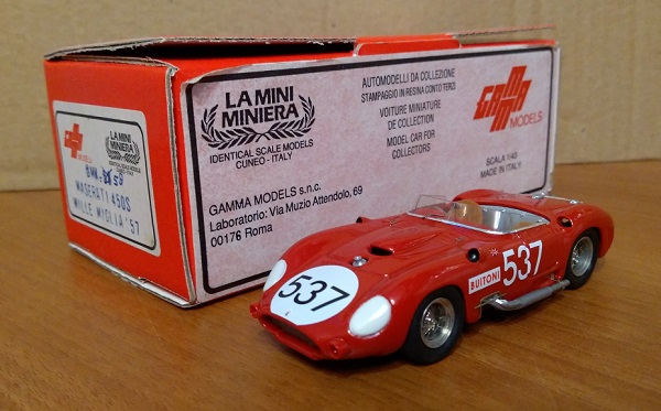 Maserati 450S №537 Mille Miglia - red GMK-59 Модель 1:43