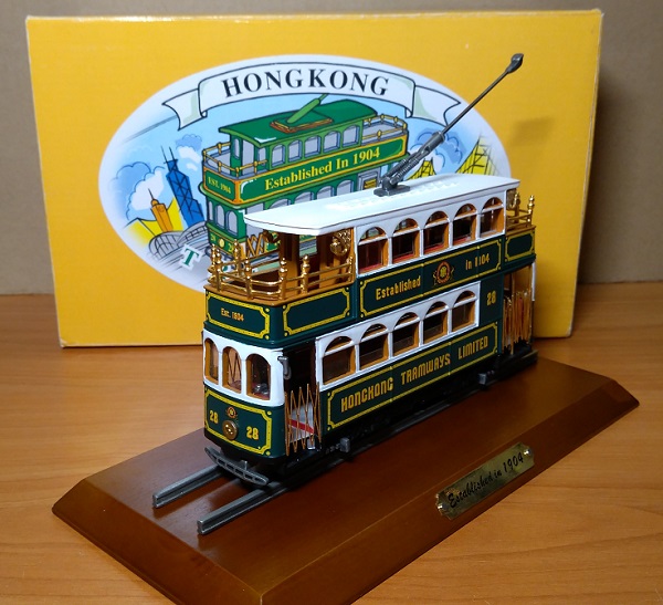 hong kong tram diecast mini model toy HTL01 Модель 1:76