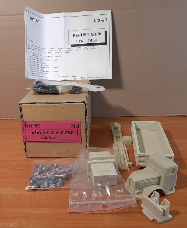 berliet gpm 10w (kit) KIT50-3 Модель 1:50