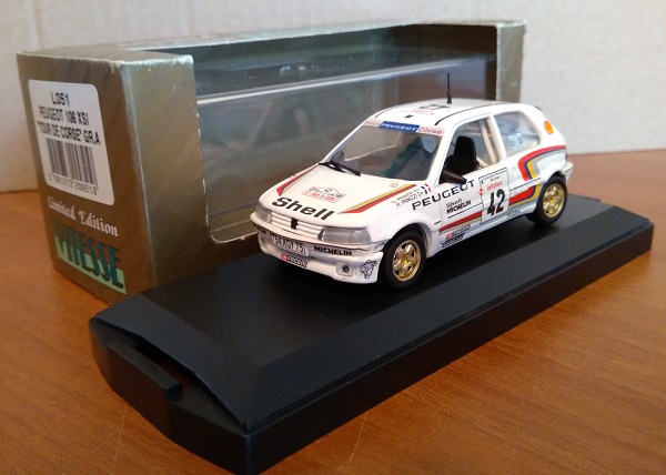 peugeot 106 xsi n42 rally tour de corse 1993 g.panizzi - h.panizzi L051 Модель 1:43