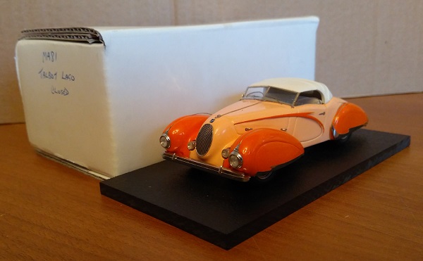 talbot lago t150 ss roadster capoté figoni 1938 châssis 90020 (pink-orange) MA81 Модель 1:43