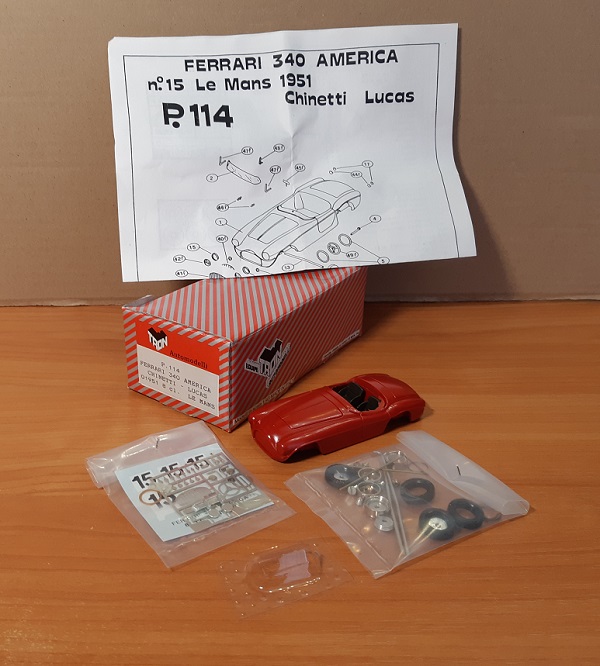 Ferrari 340 America №15 8cl. Le Mans (Luigi Chinetti - Jean Lucas) (KIT) P.114 Модель 1:43