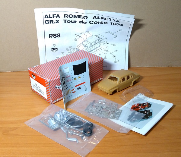 alfa romeo alfetta №19 / 22 gr.2 tour de corse (frequelin - thimonnier / beguin - delaval) (kit) P.88 Модель 1:43