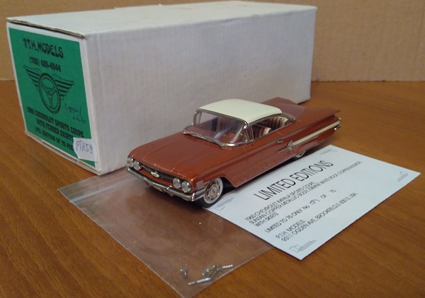 chevrolet impala sports coupe (with fender skirts) (l.e 59 of 75) PTH59 Модель 1:43