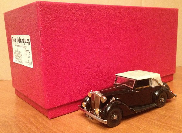 daimler 2 1/2 litre drophead coupe 1939 king george vi's private car -ww ii (l.e 65 of 300 pcs) RC01 Модель 1:43