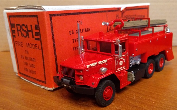 US Military Type 530C Fire Truck Metal