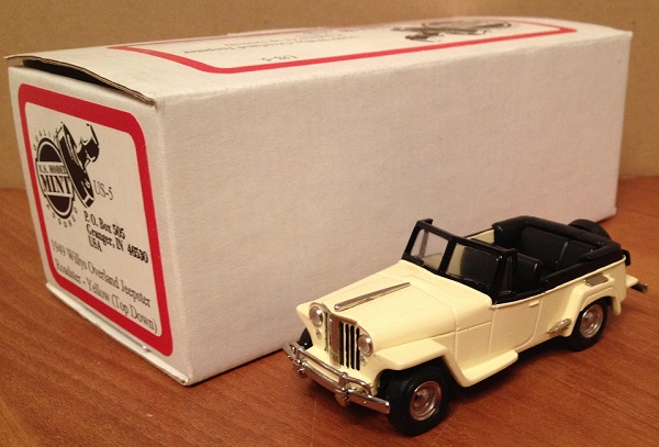 willys overland jeepster roadster-yellow (top down) US-5 Модель 1:43