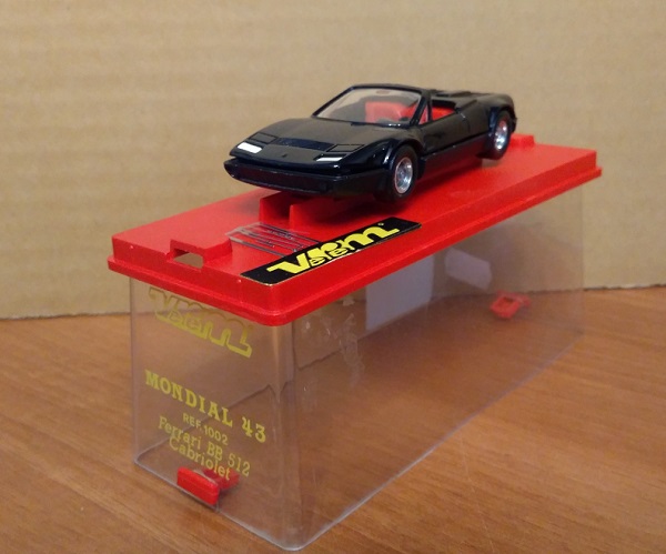Ferrari BB512 Cabrio - black (Mondial 43) VER1002 Модель 1:43