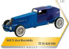 Модель 1:43 Renault 40CV des Records