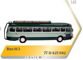 Модель 1:43 Saviem SC1 - green/light green