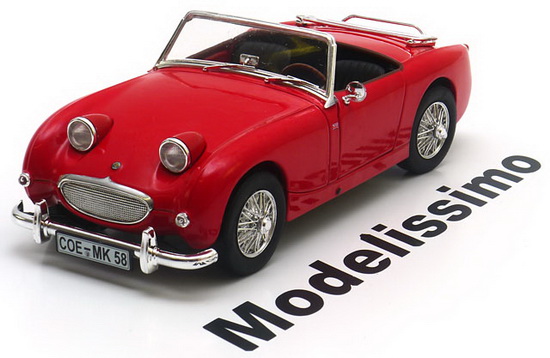 Модель 1:18 Austin-Healey Sprite Frogeye - red (L.E.1000pcs by Modelissimo)