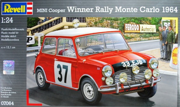 mini cooper winner rally monte carlo 1964 REV07064 Модель 1:24