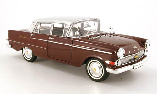 Модель 1:18 Opel Kapitan - dark red/white