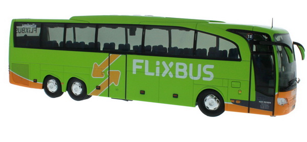 Модель 1:43 Mercedes-Benz Travego M «Flixbus» - green