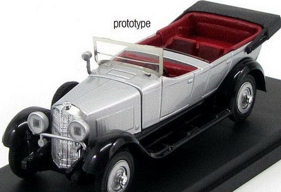 mercedes 11/40 open (full rim) - silver (l.e.for carmodel) CAR019 Модель 1:43