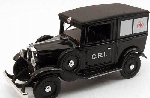 Модель 1:43 FIAT Balilla C.R.I. Ambulanza Italiana - black