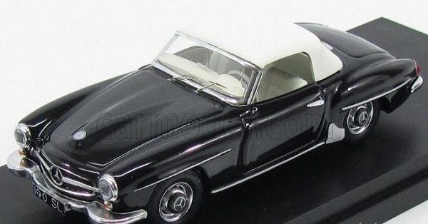 Mercedes-Benz 190sl Spider Cabriolet Closed (1959), Black White RIO4483 Модель 1:43