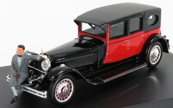 BUGATTI Type 41 Royale With Mr Bugatti Figure (1927), Black Red RIO4645/P Модель 1:43