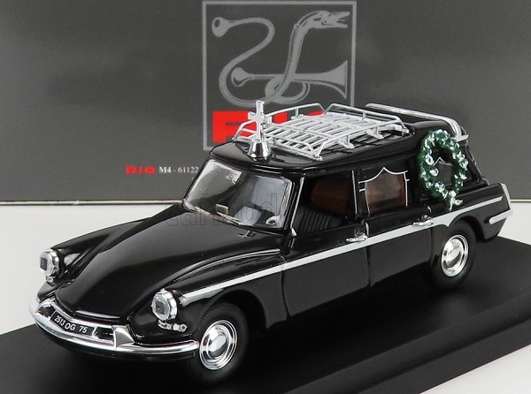 CITROEN Ds19 Break Carro Funebre - Hearse - Funeral Car With Coffin (1963), black RIO4678/P Модель 1:43