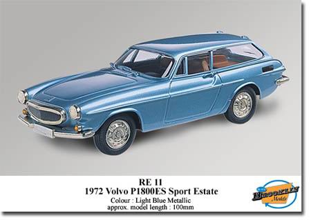 volvo p1800 es estate - metallic blue RE11 Модель 1:43