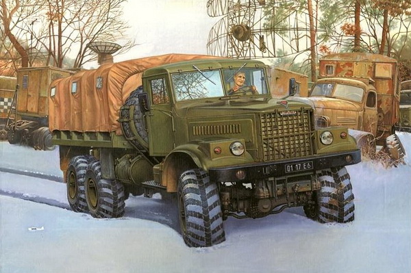 КрАЗ-255Б бортовой тент kit ROD805 Модель 1 35