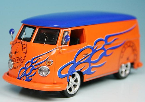 VW T1 Bulli Van "Schuco Tuning Car STC" orange/blue