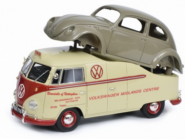 Volkswagen T1a «Volkswagen Midlands Centre» & Volkswagen Beetle - chassis 0163 Модель 1:18