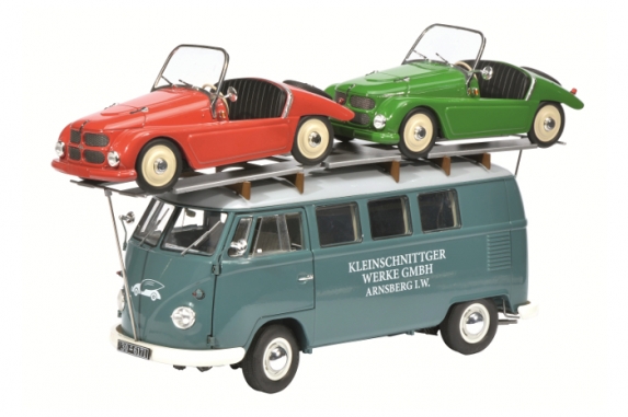 volkswagen t1 kleinschnittger with 2 x kleinschnittger f125 0278 Модель 1:18