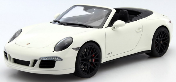 porsche 911 (991) carrera gts cabrio - white 0395 Модель 1:18