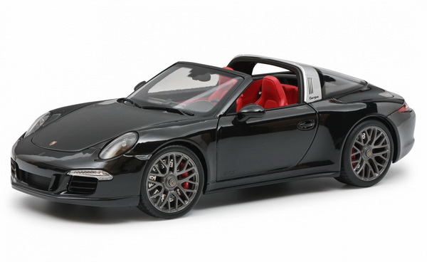 Модель 1:18 Porsche 911 (991) Carrera 4 GTS targa - black