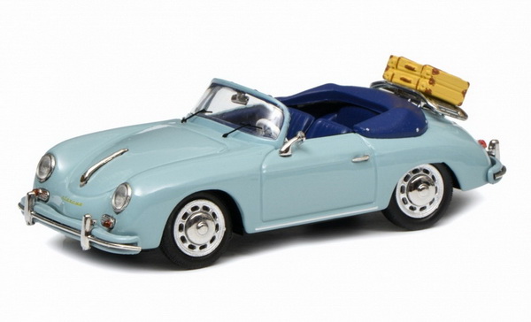 Модель 1:43 Porsche 356 A Cabrio (open) «Reisezeit» - blue