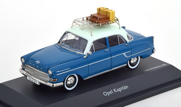 Opel Kapitän Riviera - 1957 - blue/turquiouse 2673 Модель 1 43