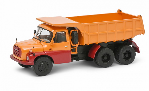 tatra t148 dump truck - orange/dark red 2850 Модель 1:43