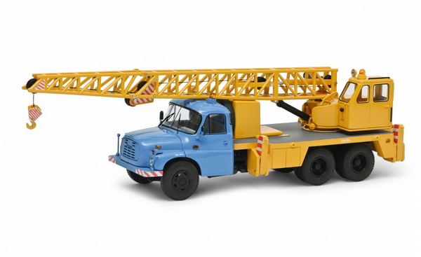 tatra 138 crane-truck - blue/yellow 2851 Модель 1:43