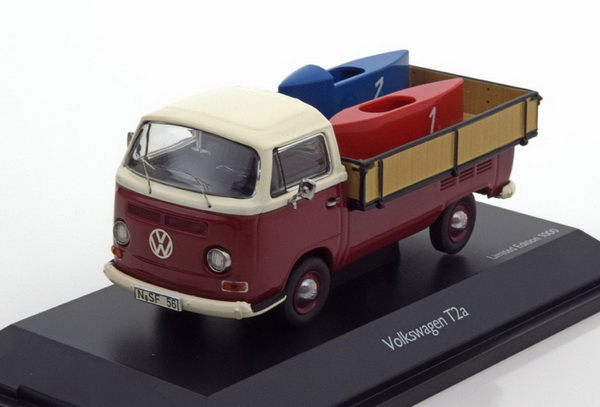 Модель 1:43 Volkswagen T2a Pritsche - dark red/white