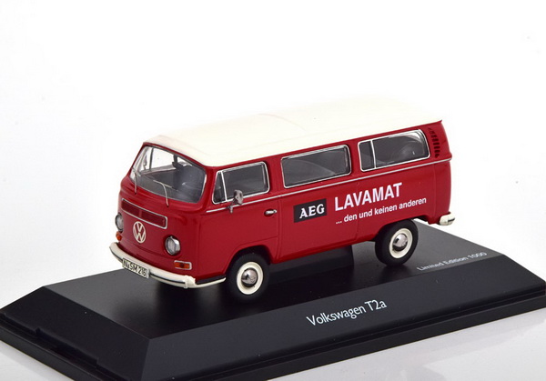 volkswagen t2a «aeg lavamat» - red/white (l.e.1000pcs) 3343 Модель 1:43