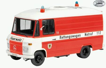 mercedes-benz l 408 «feuerwehr dortmund» (пожарная скорая помощь) 3582 Модель 1:43