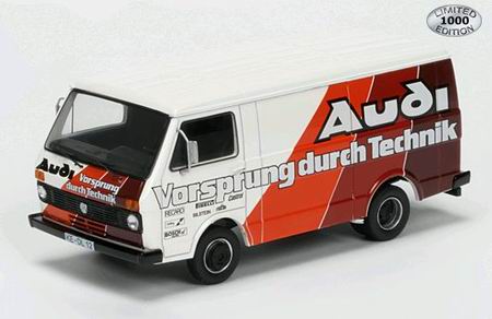 volkswagen lt 28 box van «audi vorsprung durch technik» (фургон) 3680 Модель 1:43