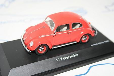 volkswagen beetle - red 3889 Модель 1:43