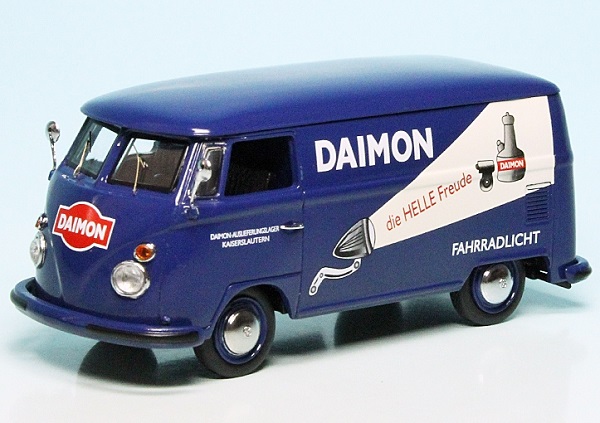 VW T1 Bulli Van "Daimon" darkblue/beige/red 450356900 Модель 1:43