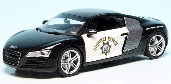 Audi R8 4.2 FSI V8 Quattro Coupé (2006) "Police - California Highway Patrol" 450478600 Модель 1:43