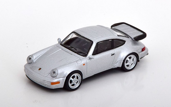 porsche 911 (964) turbo 3.6 silver 452027000 Модель 1:64